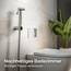 Praknu Bidet Set mit Handbrause, Schlauch & Halter Edelstahl Rostfrei - Inkl. 2 Dichtungen - ???????????????????????????????? ???????????????????????????? - WC Handbrause - Bidet Dusche für Standard G1/2 Anschluss