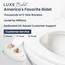 LUXE Bidet NEO 120 - Selbstreinigende Düse, Frischwasser Nicht Elektrischer Bidet-Aufsatz für Toilettensitz, Einstellbarer Wasserdruck, Heckwaschanlage (Gold)