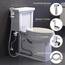 WEIDMAX Bidet-Handbrause, Hand Gehalten Bidet Sprayer Edelstahl Sprayer mit 49-Zoll-Schlauch und Halterung Halter, Includes T-adapter (G1/2''-3/8'')