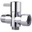AVAbay T-Ventil aus Messing mit Chrom-Finish, 3-Wege-T-Anschluss, 2,2 cm x 2,2 cm x G1/2 Zoll, T-Adapter für Hand-Bidet-Spray