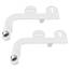 Bio Bidet SlimEdge Bidet-Aufsatz für Toilette, nicht elektrisch, selbstreinigende Doppeldüsen für vorne und hinten, Kaltwasserwäsche, einstellbarer Wasserdruck, ultradünnes Design, Weiß, 2 Stück