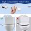 Atalawa Bidet-Toilettensitz-Aufsatz, ultradünn, Bidet mit selbstreinigender Doppeldüse, verstellbares Wasser, nicht elektrisch, Bidet, Frischwasserspray für Sanitär- und Damenwäsche