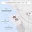 TUSHY 3.0 Spa Cool to Warm Water Bidet Attachment.Easy Universal Toilet Seat Install, Requires Sink Connection for Temperature Control, Fresh Self Cleaning Clean Water (Pink/Bamboo)