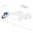 LUXE Bidet NEO 110 - Frischwasser nicht elektrischer Bidet-Aufsatz für WC-Sitz, einstellbarer Wasserdruck, Heckwaschanlage (blau)