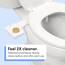 TUSHY Fresh Cool Water Bidet: Ultra Slim WC-Sitz-Aufsatz (nicht Elektrisch, Selbstreinigend, Hygienische Düse), Einfache DIY-Installation < 10 Min Einstellbarer Wasserdruck, Bambusknopf