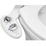 Luxe Bidet Neo 185 – Selbstreinigende Dual Düse – Frische, Wasser ohne Elektrik Mechanische Bidet WC-Aufsatz (weiß und weiß)