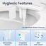 LUXE Bidet NEO 185 Plus – Mechanischer Bidet-Toilettensitzaufsatz der nächsten Generation mit innovativen EZ-Lift-Scharnieren, Doppeldüsen und 360°-Selbstreinigungsmodus (weiß)