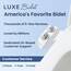 LUXE Bidet NEO 185 Plus – WC-Sitzaufsatz der nächsten Generation mit innovativen EZ-Lift-Scharnieren, Doppeldüsen und 360°-Selbstreinigungsmodus (Chrom)