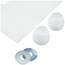 Sanit 16.002.00.0000 Schallschutzset für Wand-WC und Bidet, weiß, 1-Pack