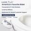 LUXE Bidet NEO 320 – Warm- und Kaltwasser, selbstreinigend, Doppeldüse, nicht elektrischer Bidet-Aufsatz für Toilettensitz, einstellbarer Wasserdruck, Heck- und Feminine-Waschung, Hebelsteuerung