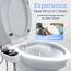 Clear Rear – Buttler Bidet-Toilettenaufsatz (1er-Packung), einfache Montage, nicht-elektrisch, mechanischer Bidet-Sprüher, selbstreinigende Düse und einstellbarer Druck
