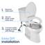 LUXE Bidet NEO 110 - Frischwasser nicht elektrischer Bidet-Aufsatz für WC-Sitz, einstellbarer Wasserdruck, Heckwaschanlage (blau)