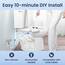 LUXE Bidet NEO 120 Plus – Next-Generation Bidet WC-Sitz Befestigung mit innovativen EZ-Lift Scharnieren und 360° Selbstreinigungsmodus (Chrom)