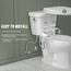 Bidet Aufsatz Nicht elektrisches Bidet Doppeldüse (Front- und Heckwäsche), selbstreinigender Bidet-Toilettensitz-Aufsatz mit einstellbarem Wasserdruck