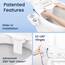 LUXE Bidet NEO 120 Plus – WC-Sitzaufsatz der nächsten Generation mit innovativen EZ-Lift-Scharnieren und 360°-Selbstreinigungsmodus (weiß)