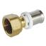 SOMATHERM FOR YOU - Gerader Quetschverbinder Für Verbundrohr Ø16, Drehmutter 15/21, Kompatibel Mit U-, H-, Th-Crimpung, Konform Mit Norm Nf 545, Sichere Abdichtung