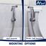 AVAbay Sprayer Head Holster Mount-Handheld Bidet Holder for Toilet Hand Held Shattaf Hanger Hook Mounting-Toilettentank or Wall Mounted Bathroom Head Hold