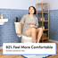 TUSHY Fresh Cool Water Bidet: Ultra Slim WC-Sitz-Aufsatz (nicht Elektrisch, Selbstreinigend, Hygienische Düse), Einfache DIY-Installation < 10 Min Einstellbarer Wasserdruck, Bambusknopf