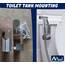 AVAbay Sprayer Head Holster Mount-Handheld Bidet Holder for Toilet Hand Held Shattaf Hanger Hook Mounting-Toilettentank or Wall Mounted Bathroom Head Hold