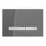 Geberit Sigma 50 Drückerplatte Spiegelglas/Rauchglas Aluminium für UP720, UP320, UP300 und UP700