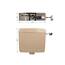 Calmwaters® Spülkasten Beige mit Spül-Stopp-Funktion, 6-9 Liter Spülmenge, Aufputzspülkasten WC schmal, flacher Spülkasten Elements, Aufputz-Montage, Start-Stopp-Taste, Beige-Bahamabeige, 29HB2716