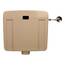 Calmwaters® Spülkasten Beige mit Spül-Stopp-Funktion, 6-9 Liter Spülmenge, Aufputzspülkasten WC schmal, flacher Spülkasten Elements, Aufputz-Montage, Start-Stopp-Taste, Beige-Bahamabeige, 29HB2716