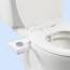 TUSHY Fresh Bidet: Ultra Slim WC-Sitzaufsatz (nicht elektrisch, selbstreinigend, hygienische Düse), einfache DIY-Installation < 10 Min | Einstellbare Wasserdruckkontrolle, silberner Knopf