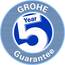 GROHE Skate Cosmopolitan S | WC- Betätigungsplatte für Rapid SL | S-Size, 130 x 172 mm, 2-Mengen- und Start und Stopp-Betätigung, Chrom | 37535000