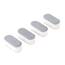 LUXE Bidet Toilet seat Bumper kit Stoßstangenset für WC-Sitz, ABS, Weiß