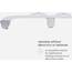 Brondell SS-250 SimpleSpa Thinline Essential Bidet-Aufsatz für WC-Sitze mit einstellbarem Wasserdruck, seitliche Armsteuerung, dünnes Profil, silberner Knopf (Doppeldüse)