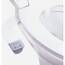 Brondell SS-250 SimpleSpa Thinline Essential Bidet-Aufsatz für WC-Sitze mit einstellbarem Wasserdruck, seitliche Armsteuerung, dünnes Profil, silberner Knopf (Doppeldüse)