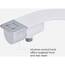 Brondell SS-250 SimpleSpa Thinline Essential Bidet-Aufsatz für WC-Sitze mit einstellbarem Wasserdruck, seitliche Armsteuerung, dünnes Profil, silberner Knopf (Doppeldüse)
