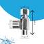 GenieBidet 3/8 x 3/8 x 1/2 Zoll Problemlöser T-Anschluss Verbindet an Ihre 3/8-Wasserversorgung/Winkelventil anstelle des 7/8-WC-Einlass. Problemlöser für TOTO & Einteilige Toiletten