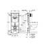 GROHE Rapid SL - 3 in 1 Set für WC (mit Schnellverstellung und Höhensicherung, tiefenverstellbar, Zu- und Ablaufgarnitur, fixierte Objektanschlüsse), chrom, 38772001