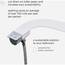 Brondell SS-250 SimpleSpa Thinline Essential Bidet-Aufsatz für WC-Sitze mit einstellbarem Wasserdruck, seitliche Armsteuerung, dünnes Profil, silberner Knopf (Doppeldüse)