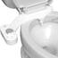 Squatty Potty SP Refresh-it Dual Stream Fresh Water Bidet Toilet Seat Attachment Non Electric, White, 17 x 4.5 x 9.8 inches