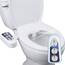 Hibbent Bidet-Aufsatz für Toilette mit selbstreinigender Doppeldüse, Heiß- und Kaltwasserspray, nicht elektrisch, mechanischer Toilettensitz, Bidet für hintere oder weibliche Waschung, desinfizierend