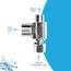 GenieBidet 3/8 x 3/8 x 1/2 Zoll Problemlöser T-Anschluss Verbindet an Ihre 3/8-Wasserversorgung/Winkelventil anstelle des 7/8-WC-Einlass. Problemlöser für TOTO & Einteilige Toiletten