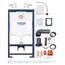 GROHE Rapid SL - 3 in 1 Set für WC (mit Schnellverstellung und Höhensicherung, tiefenverstellbar, Zu- und Ablaufgarnitur, fixierte Objektanschlüsse), chrom, 38772001