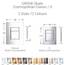GROHE Skate Cosmopolitan S | WC- Betätigungsplatte für Rapid SL | S-Size, 130 x 172 mm, 2-Mengen- und Start und Stopp-Betätigung, Chrom | 37535000
