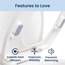 LUXE Bidet Toilet seat Bumper kit Stoßstangenset für WC-Sitz, ABS, Weiß