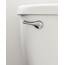 Hidnvefen WC-Griff-Ersatz-Set, universeller WC-Spülgriff, Zinklegierung, WC-Tank-Auslösehebel mit H2-Messingarm, kompatibel mit amerikanischem Standard/Mansfield-Toilette
