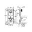 Grohe Rapid SL 2-in-1 Set für Wand-WC, 1, 13 M, 2-in-1 Set mit Betätigungsplatte Skate Air in Chrom, 38763001