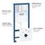 Grohe Rapid SL | Sanitärsysteme - 5-in-1 Set für WC, 1,13 m Bauhöhe | WC-Anlage mit Skate Cosmo-Wandplatte | 38827000, Chrom