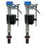 Fluidmaster 400H-5003 Performax Universal-Toiletten-Füllventil mit Tank und Schüssel, Wasserkontrolle, 2er-Pack, Blau