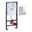 Grohe Rapid SL 2-in-1 Set für Wand-WC, 1, 13 M, 2-in-1 Set mit Betätigungsplatte Skate Air in Chrom, 38763001