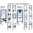 Grohe Rapid SL 2-in-1 Set für Wand-WC, 1, 13 M, 2-in-1 Set mit Betätigungsplatte Skate Air in Chrom, 38763001