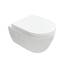 NEG Design Hänge-WC Uno11RK (48,5 cm) randlos & spritzfrei, verdeckte Montage mit Nano-Versiegelung inkl. abnehmbarem Soft-Close WC-Sitz