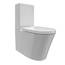 Bernstein Stand-WC mit Spülkasten CT1099, Stand-WC aus Keramik in Weiß - inkl. WC-Deckel aus Duroplast mit Absenkautomatik - Wasseranschluss oben