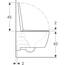 Geberit iCon Pack Wand-WC 35,5x53x37,5 cm Rimfree Weiß